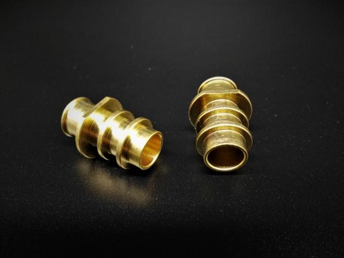 Brass Prototype Cnc Machining Brass Metal Connector For Air Tool Parts 0